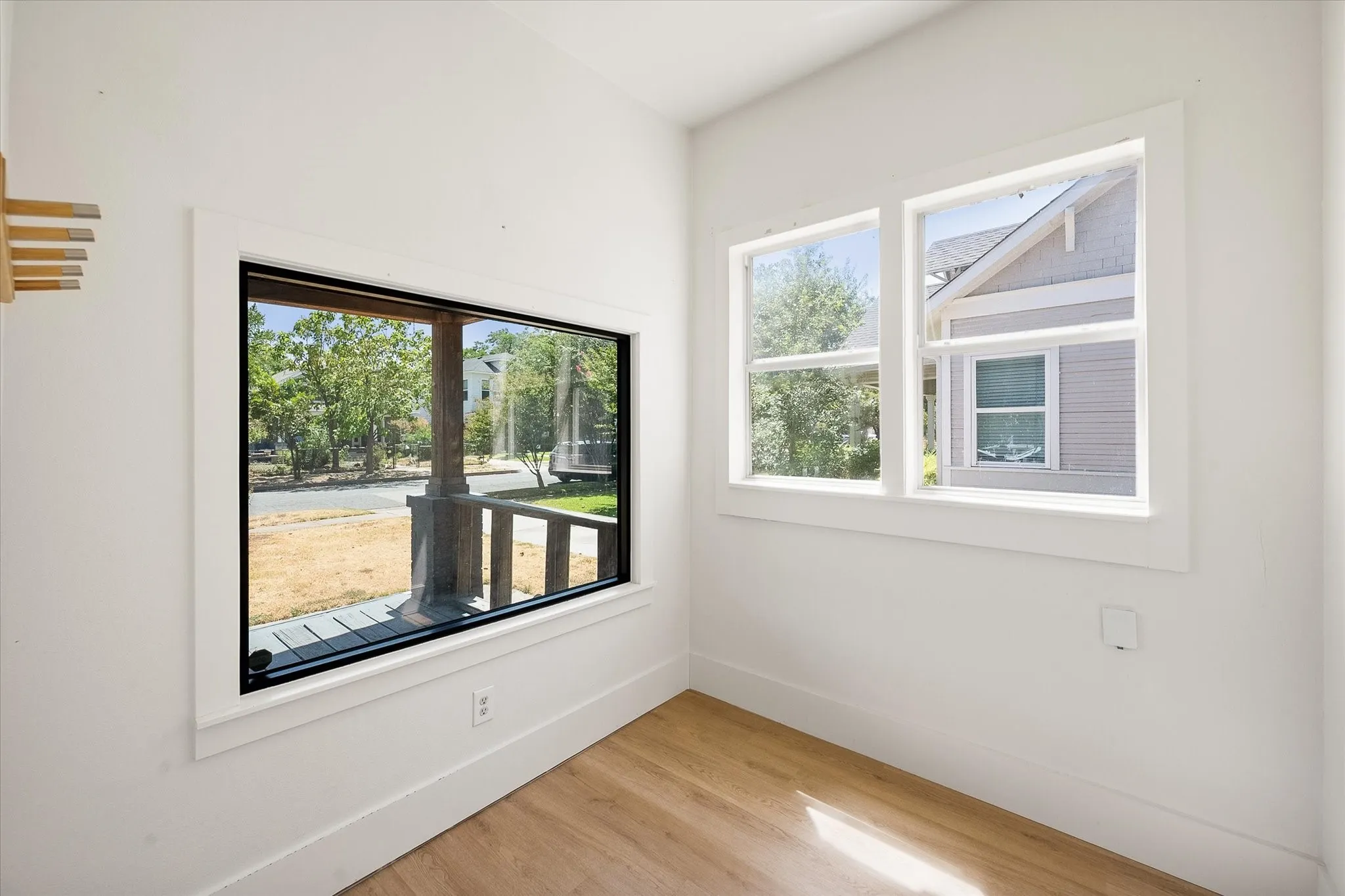 Study at the front of the home offers a versatile space.