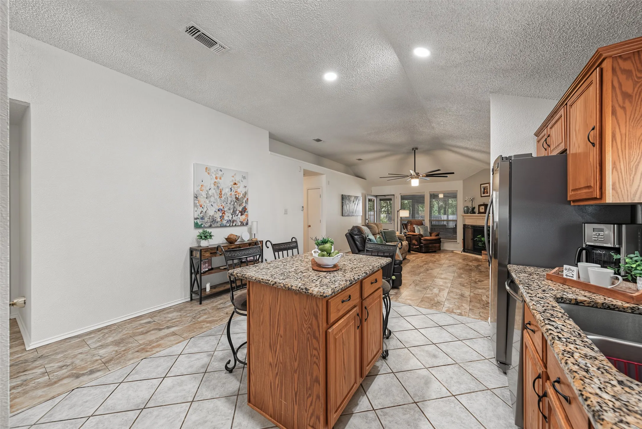 Beautiful granite breakfast bar