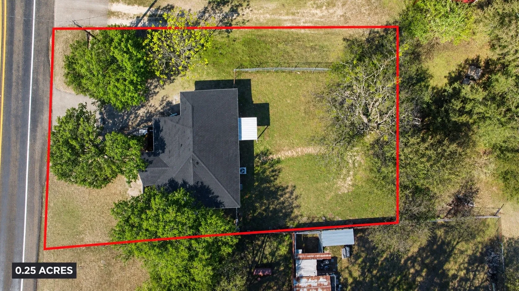 Spacious 0.25-acre lot with room to enjoy the outdoors.