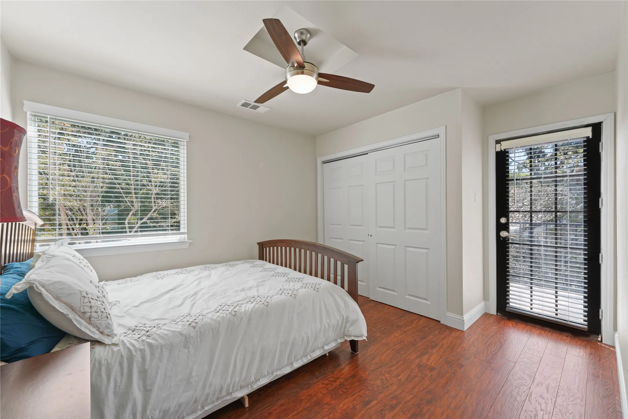 2nd bedroom with a balcony