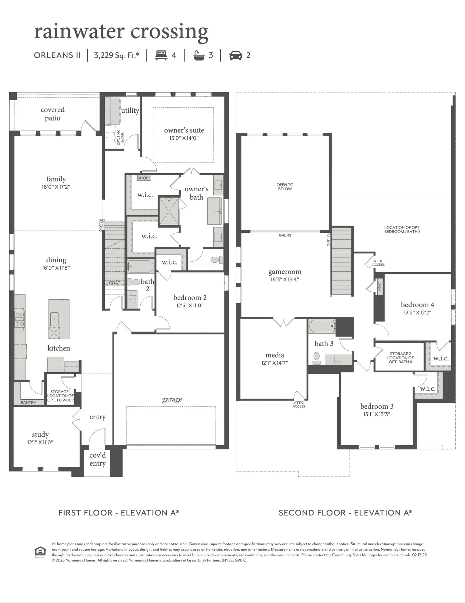 Featuring an open and flowing floor plan with thoughtful design elements throughout, you will love calling our Orleans II plan your dream home!