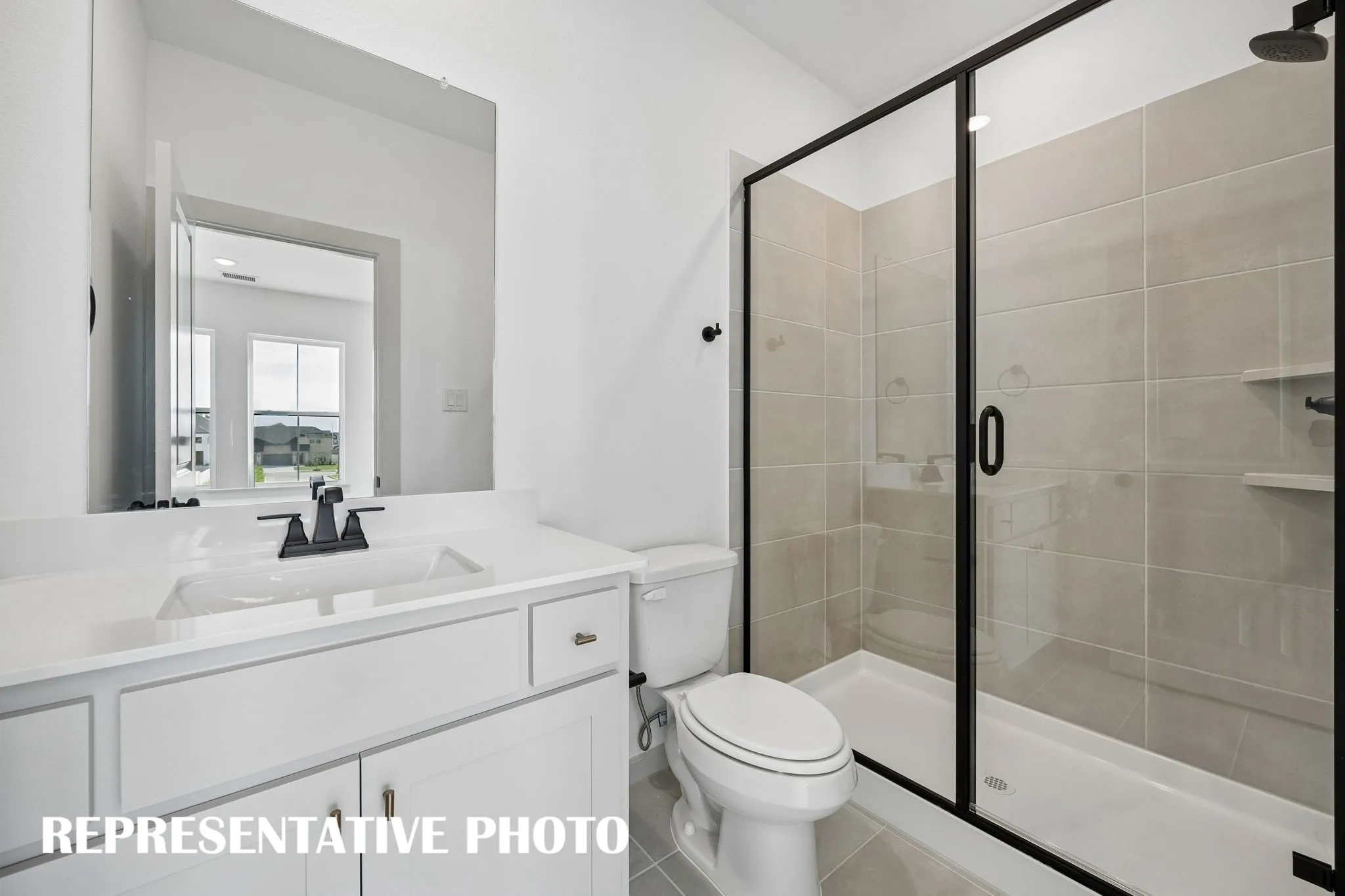 Guests will enjoy any of the beautifully finished guest baths that our Orleans II plan has to offer.  REPRESENTATIVE PHOTO