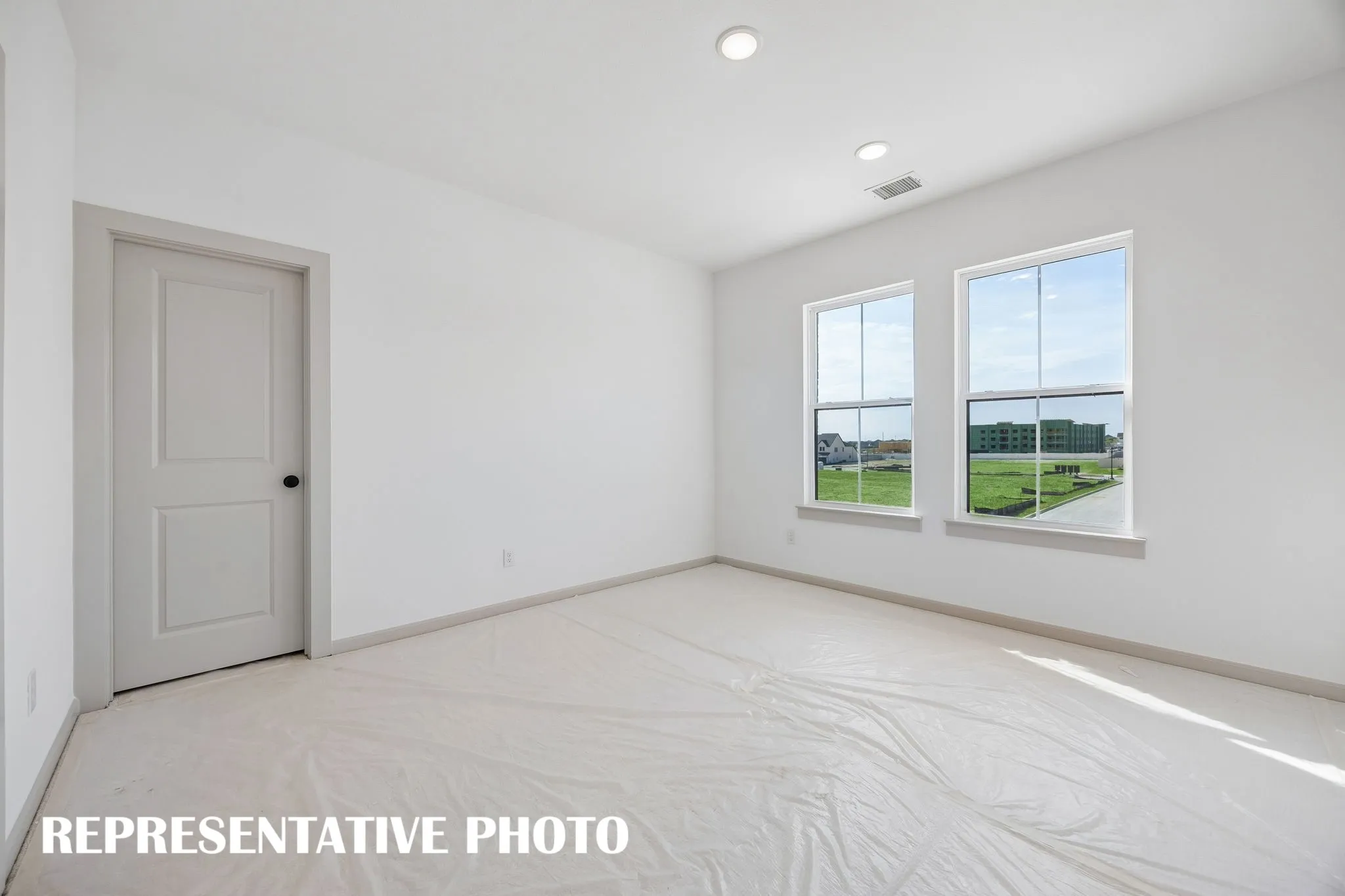 You'll find nicely sized secondary bedrooms in our Orleans II plan.  REPRESENTATIVE PHOTO