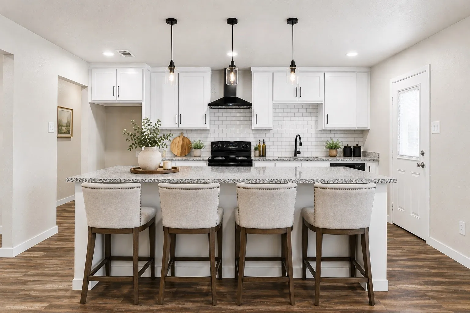 There's plenty of room for barstools in your newly renovated kitchen.