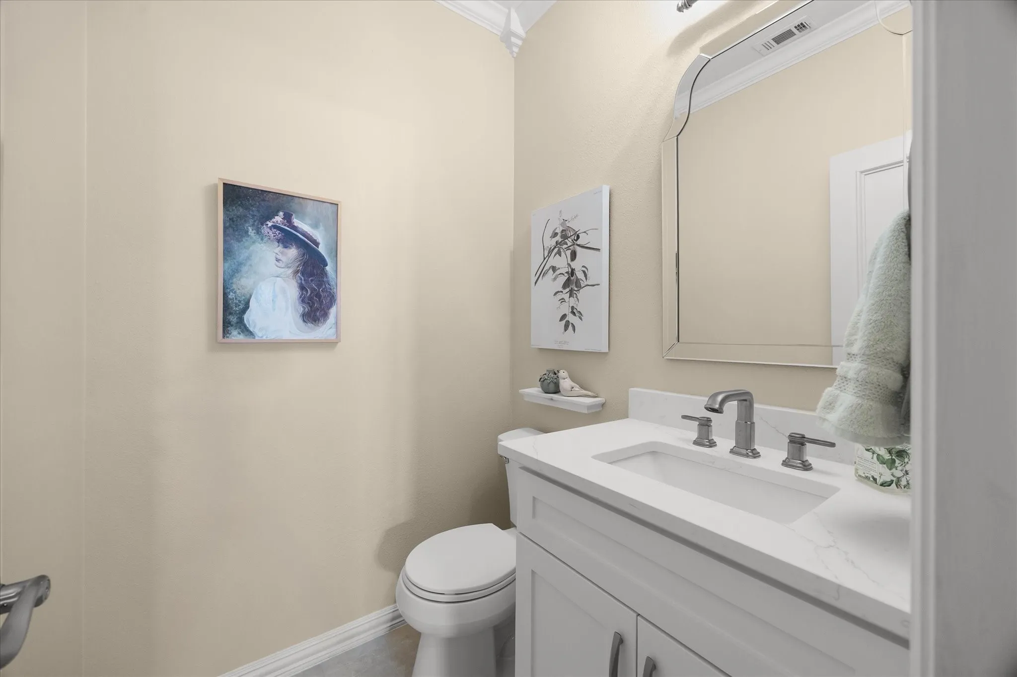 Downstairs half bath