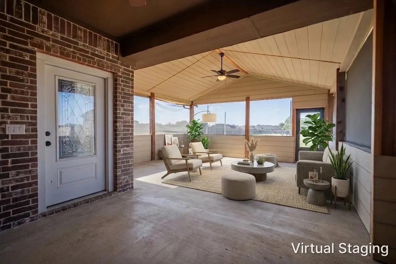 Patio - Digitally Staged Sunroom