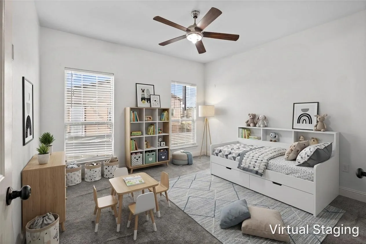 Digitally Staged Bedroom