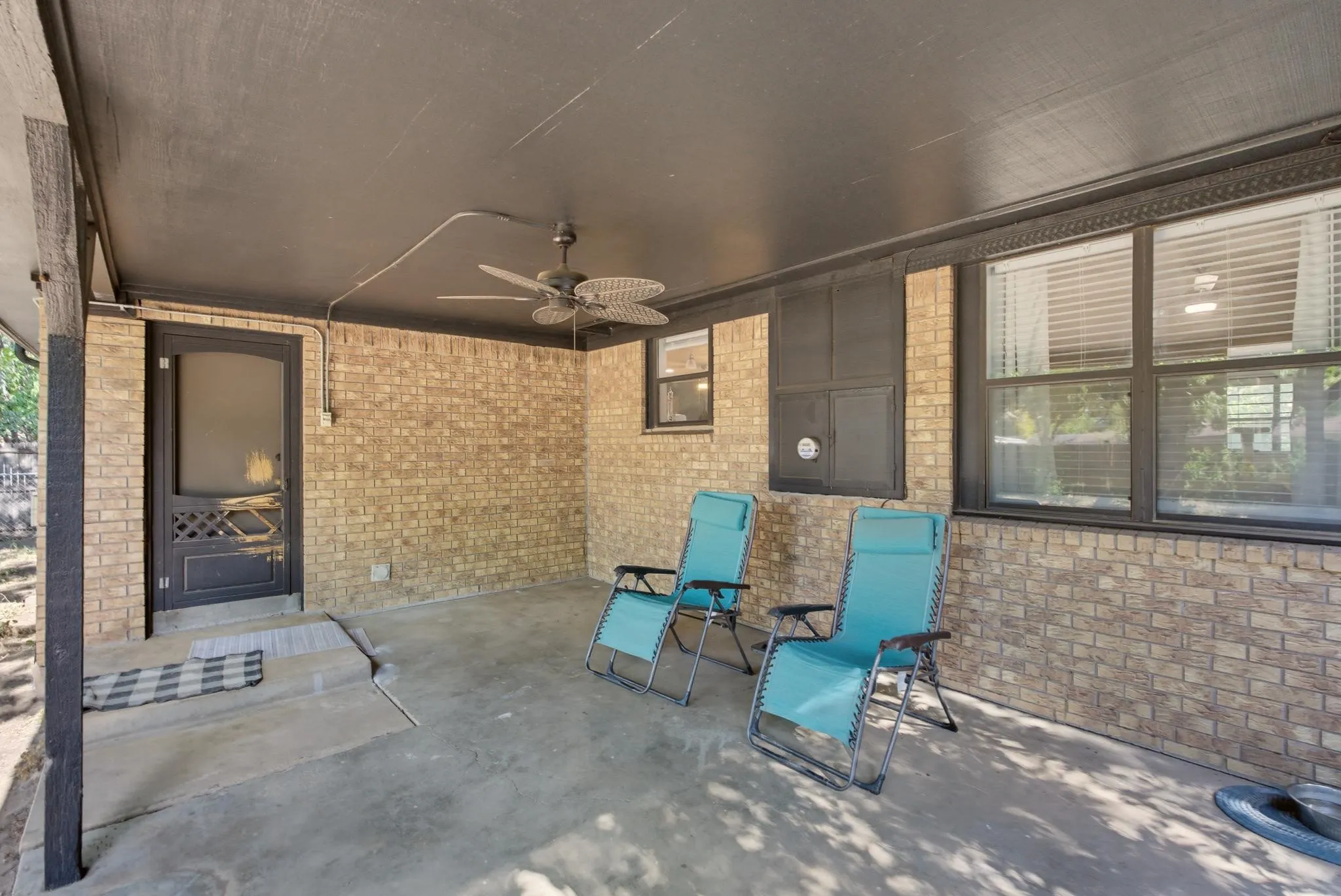 Back covered patio