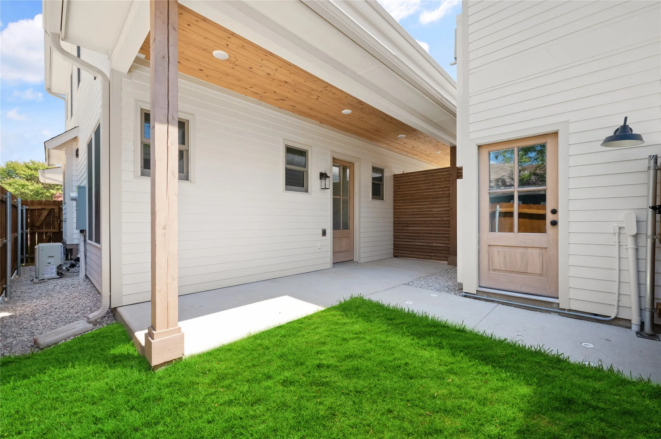 Back yard with access to additional unit