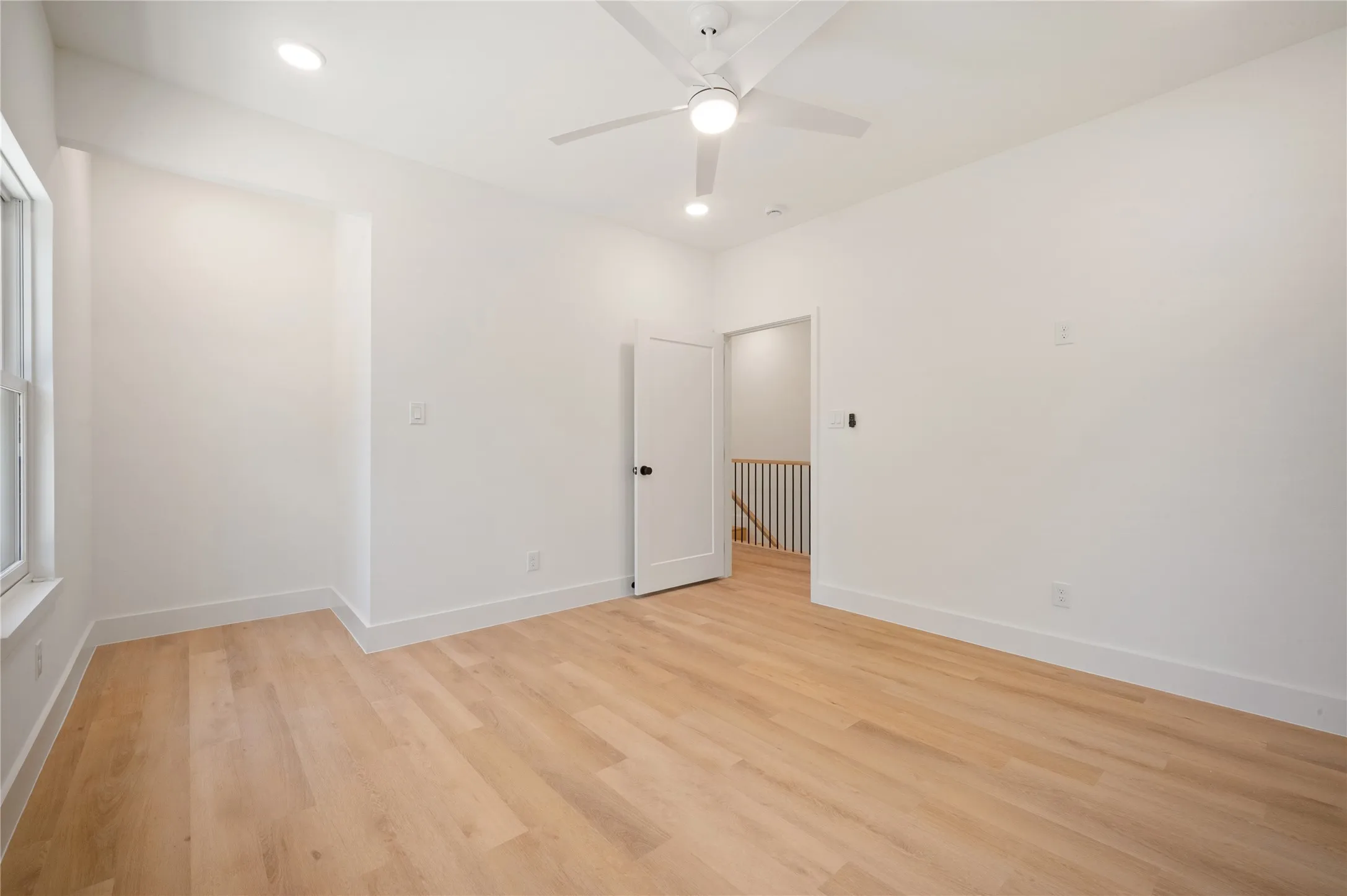 Reversed view of primary bedroom upstairs