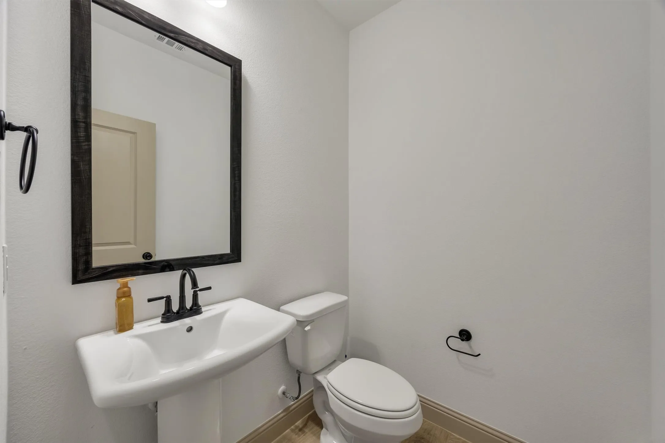 Down stair Half bath with Pedestal sink