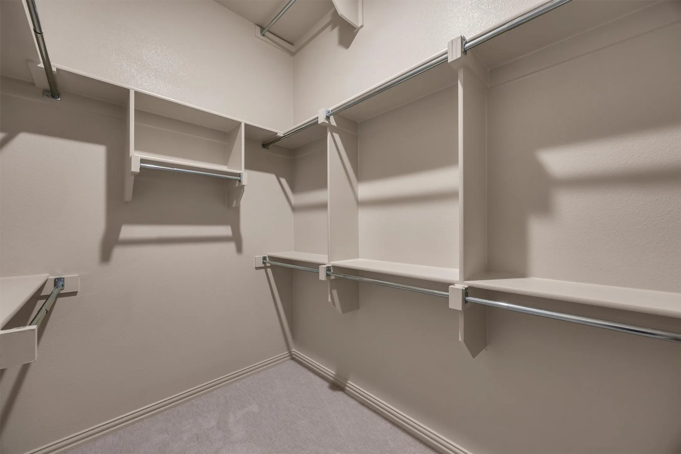 Primary Walk-in closet with shelving