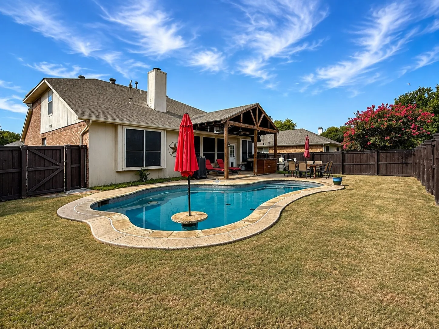 Backyard with Pool