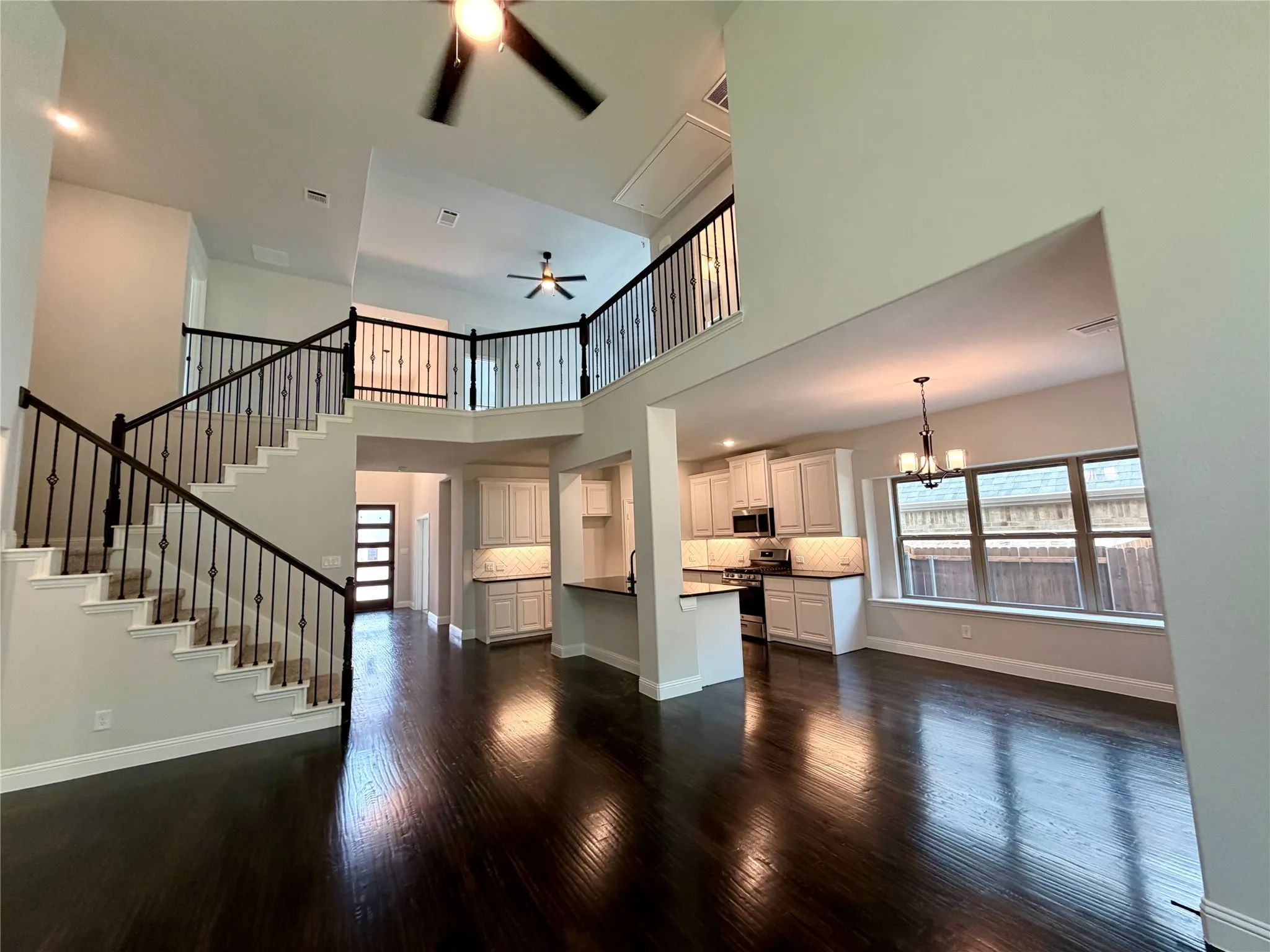 Amazing wrought iron staircase and railing