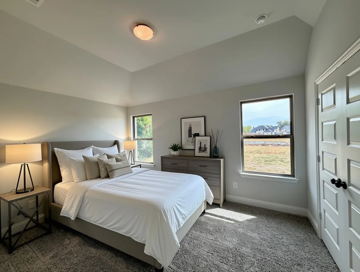 Bed 4 with vaulted ceiling and its own ensuite bathroom
