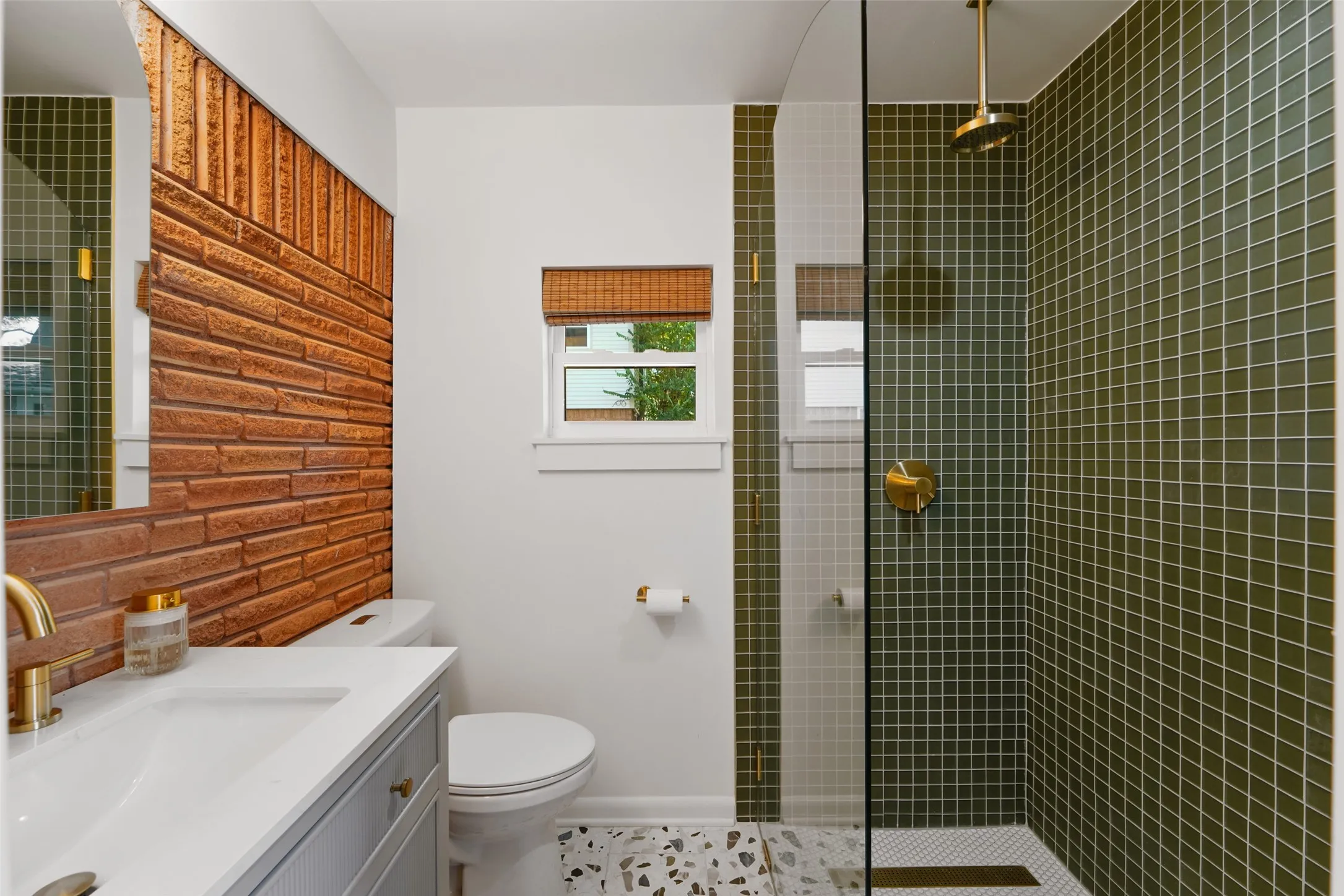 Studio full bathroom with walk-in shower