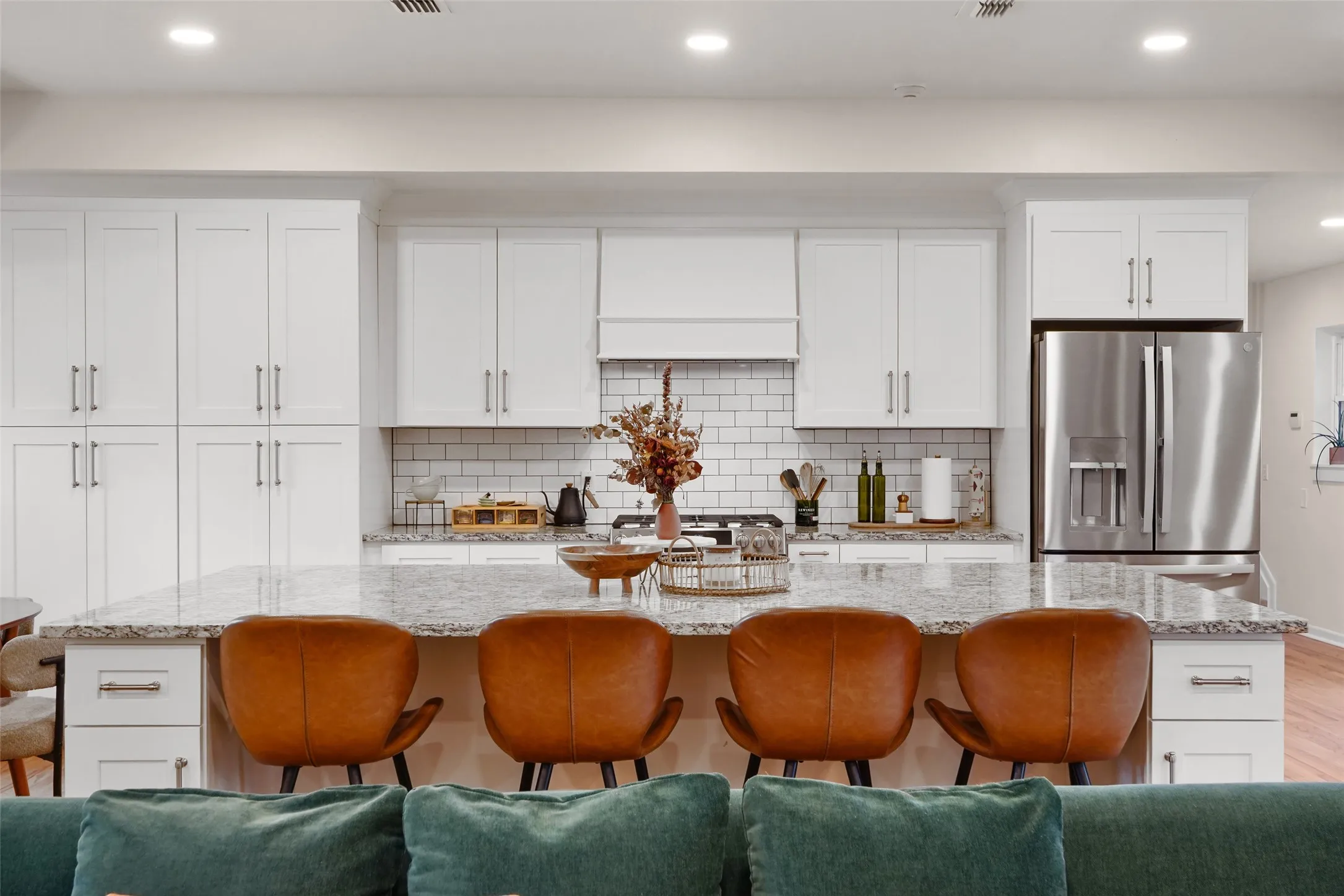 Showstopping kitchen with oversized island
