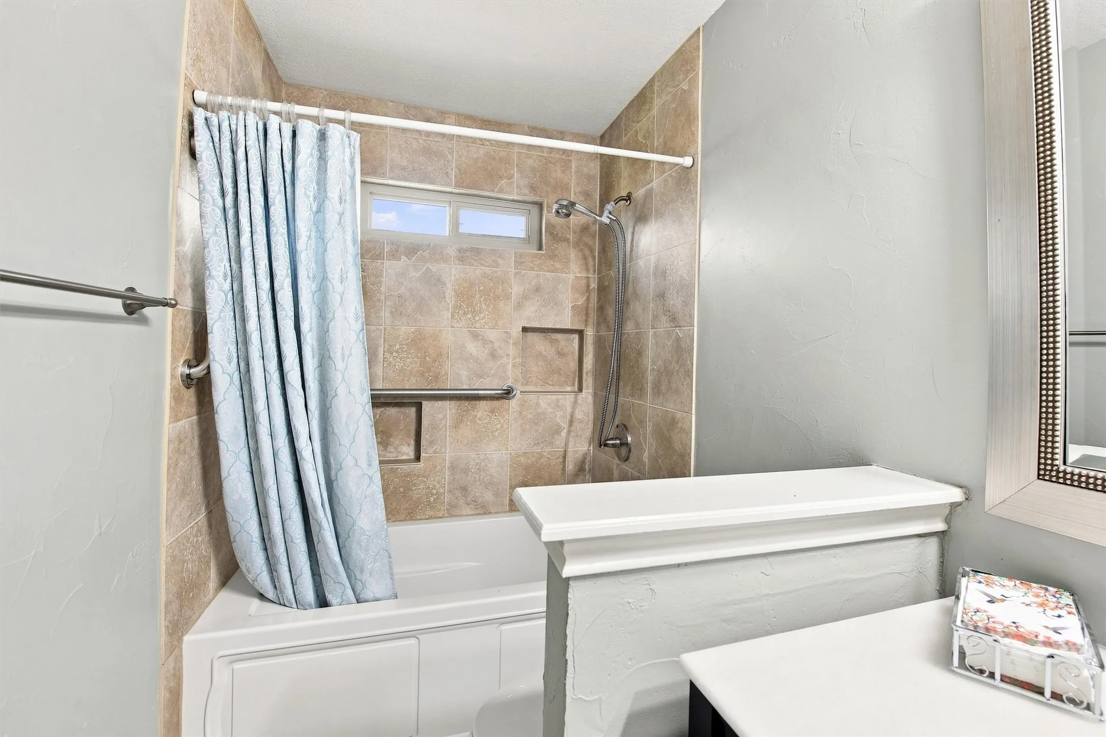 Secondary bathroom shower.
