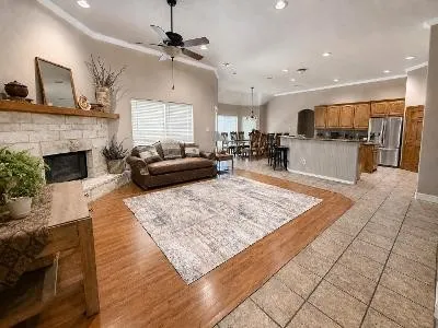 Spacious Open Living and Kitchen