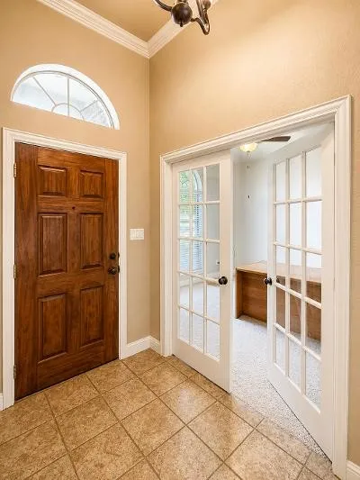 Spacious entry area and Office.