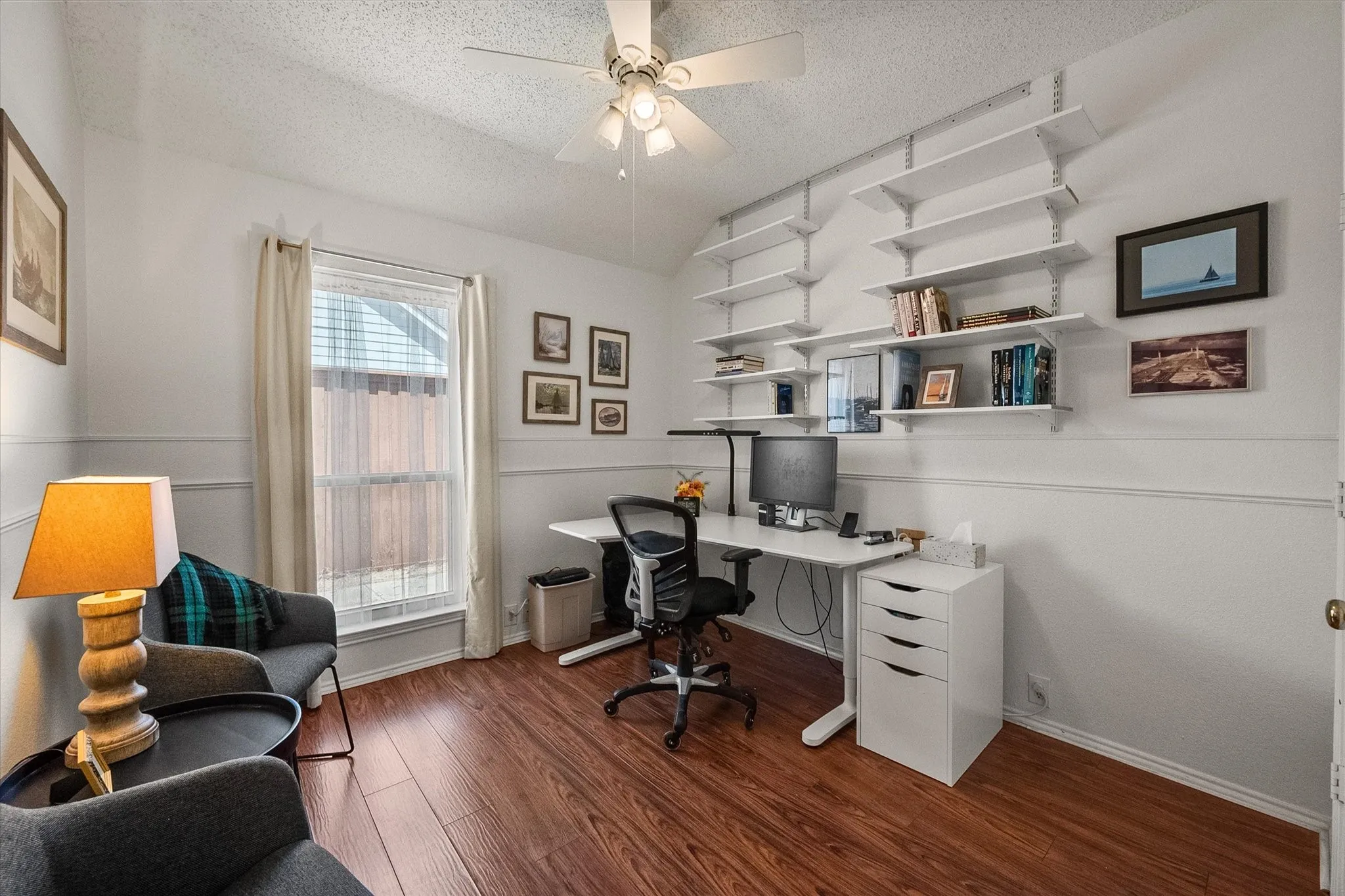 Spacious bedroom with walk in closet