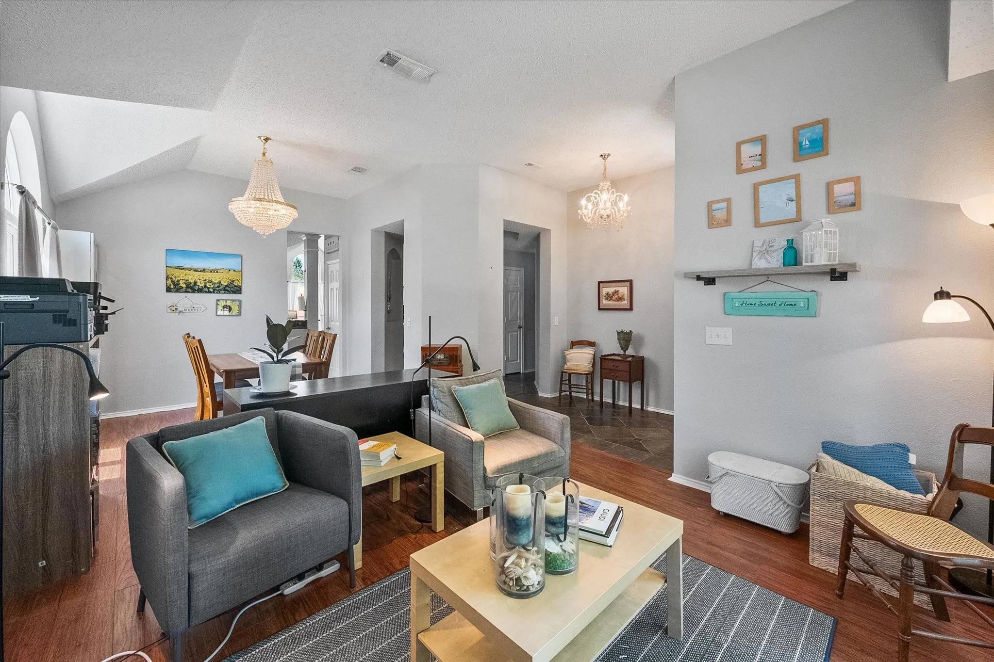 View of the formal living and dining areas