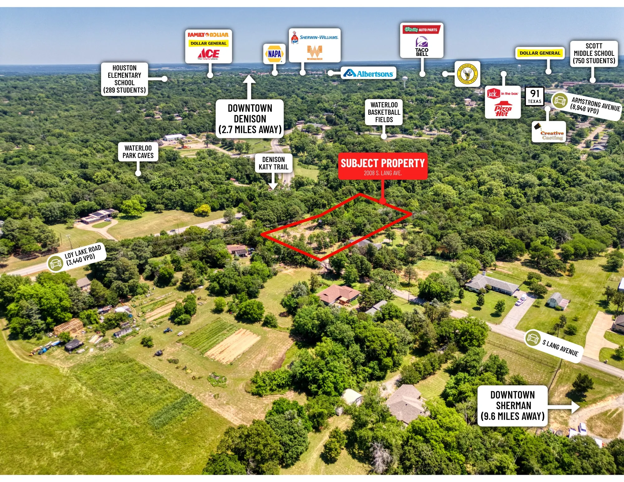 Improved Land For Sale in Grayson County , 2008 S Lang Avenue, Denison, Texas 75020, 0, 0, Garage spaces, 0 Sqft, built in 0, mls#21366913, Real Estate Agent in Denison, Homes For Sale in Grayson county, Homes For Sale in Denison, Realtor in Denison Texas, Real Estate Brokerage Independent Realty Texas, Luminita Cordes Realtor