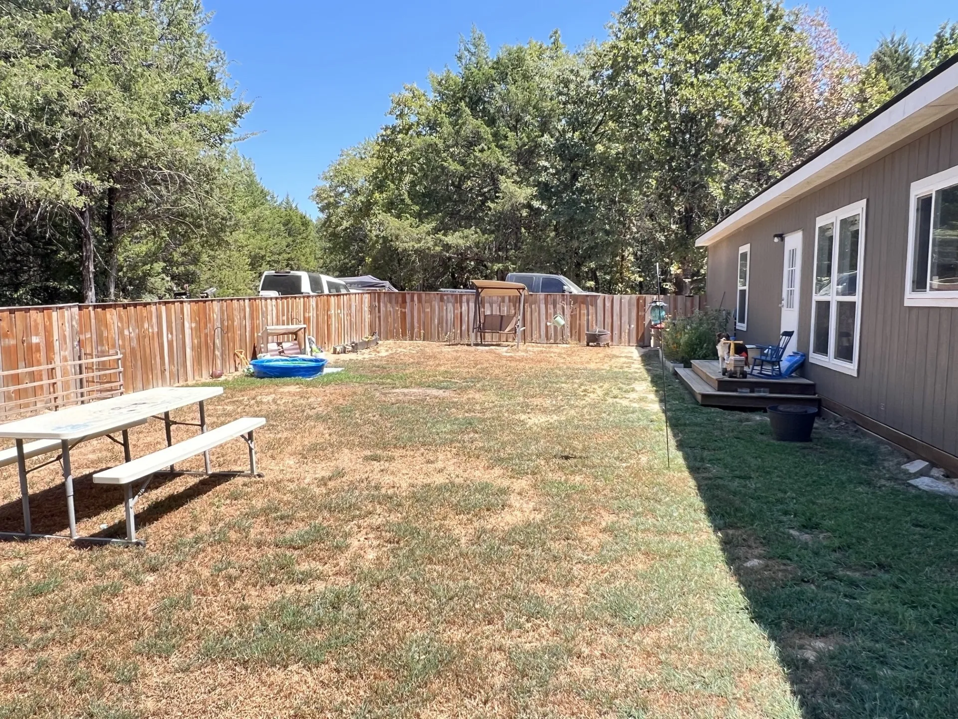 Rear Fenced Yard