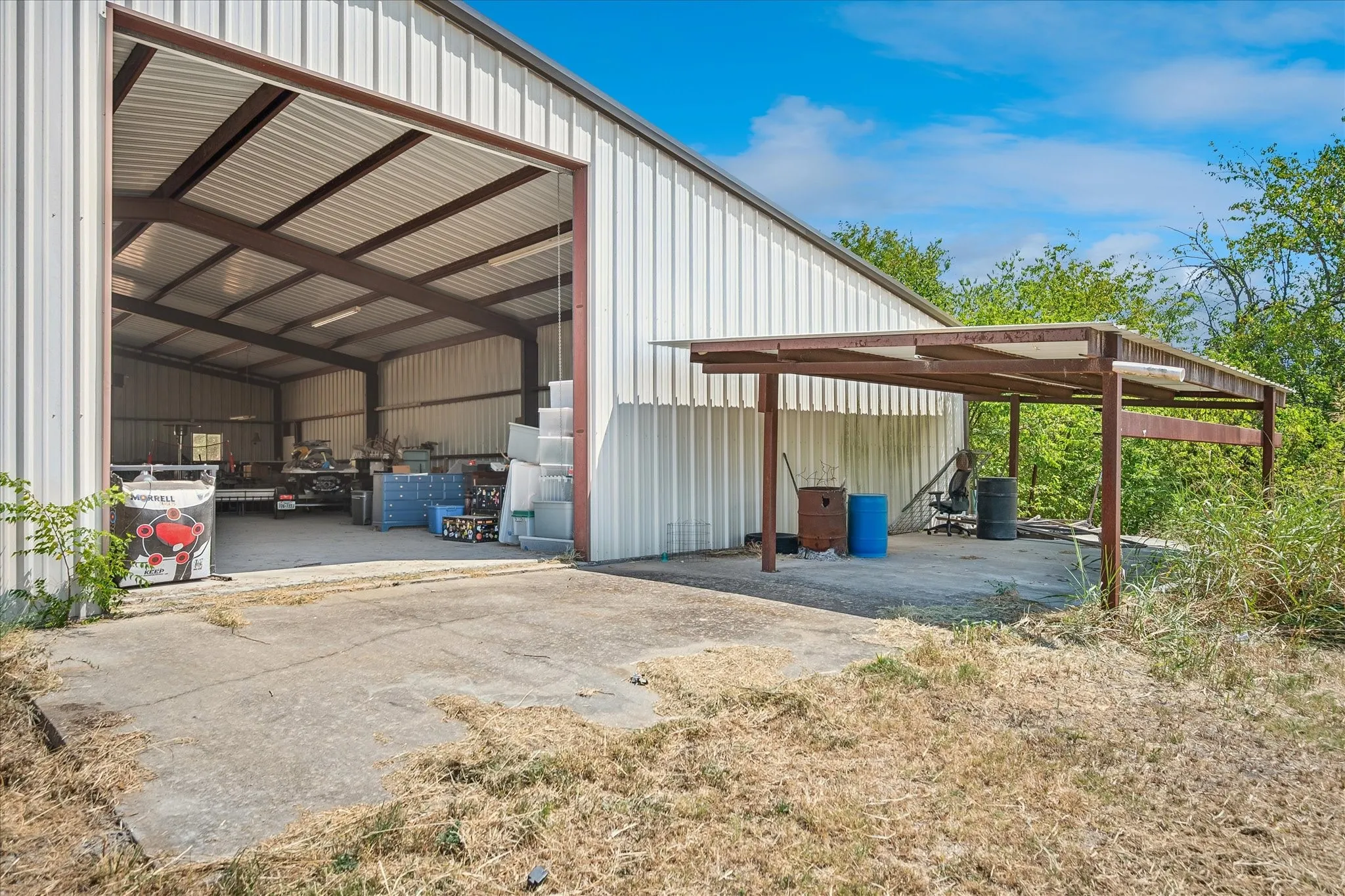 View from the back of the shop