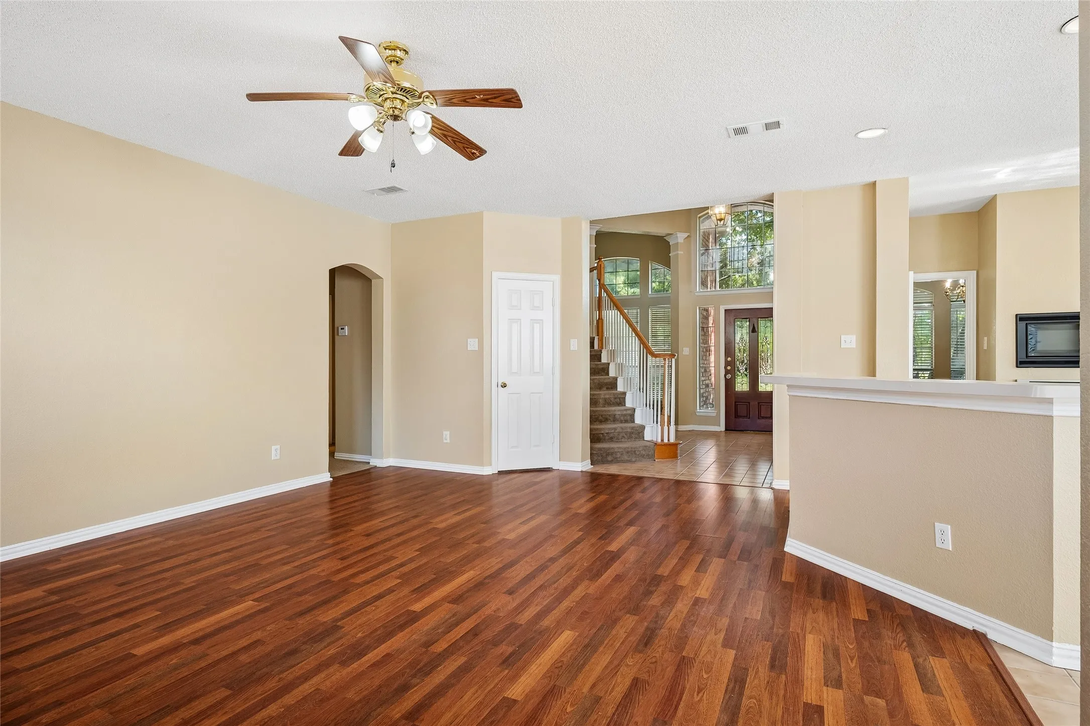 Family Room - Hall to Guest Bedroom and Bath