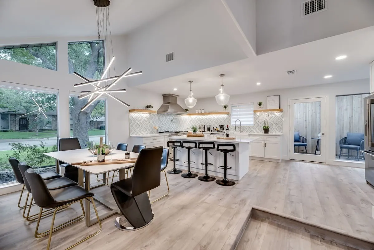 Open concept dining and kitchen designed for entertaining!