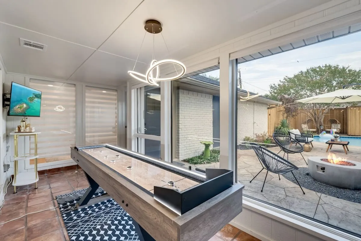 Call it sun room or game room - you are guaranteed to enjoy this large, bright space!