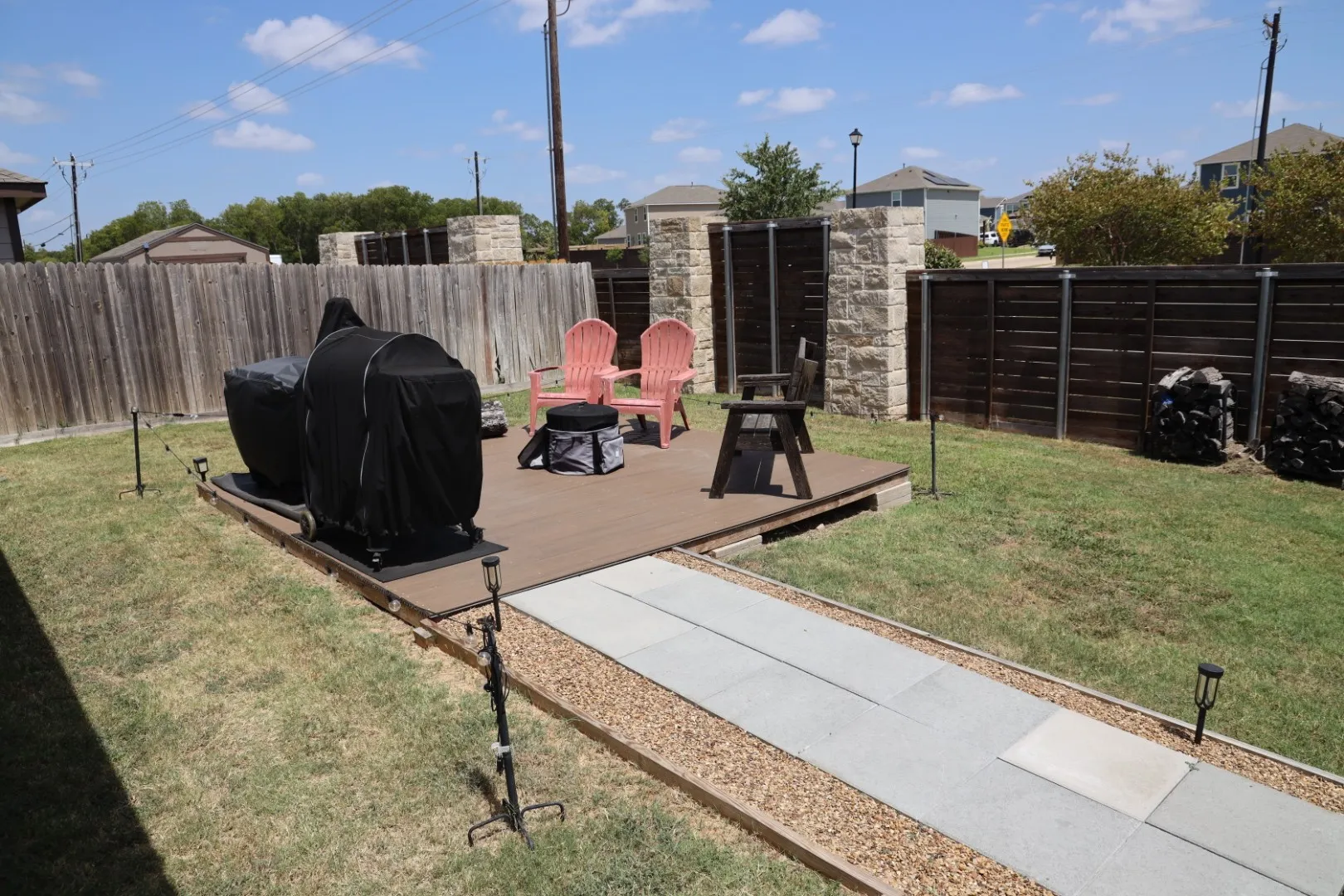 concrete walk way