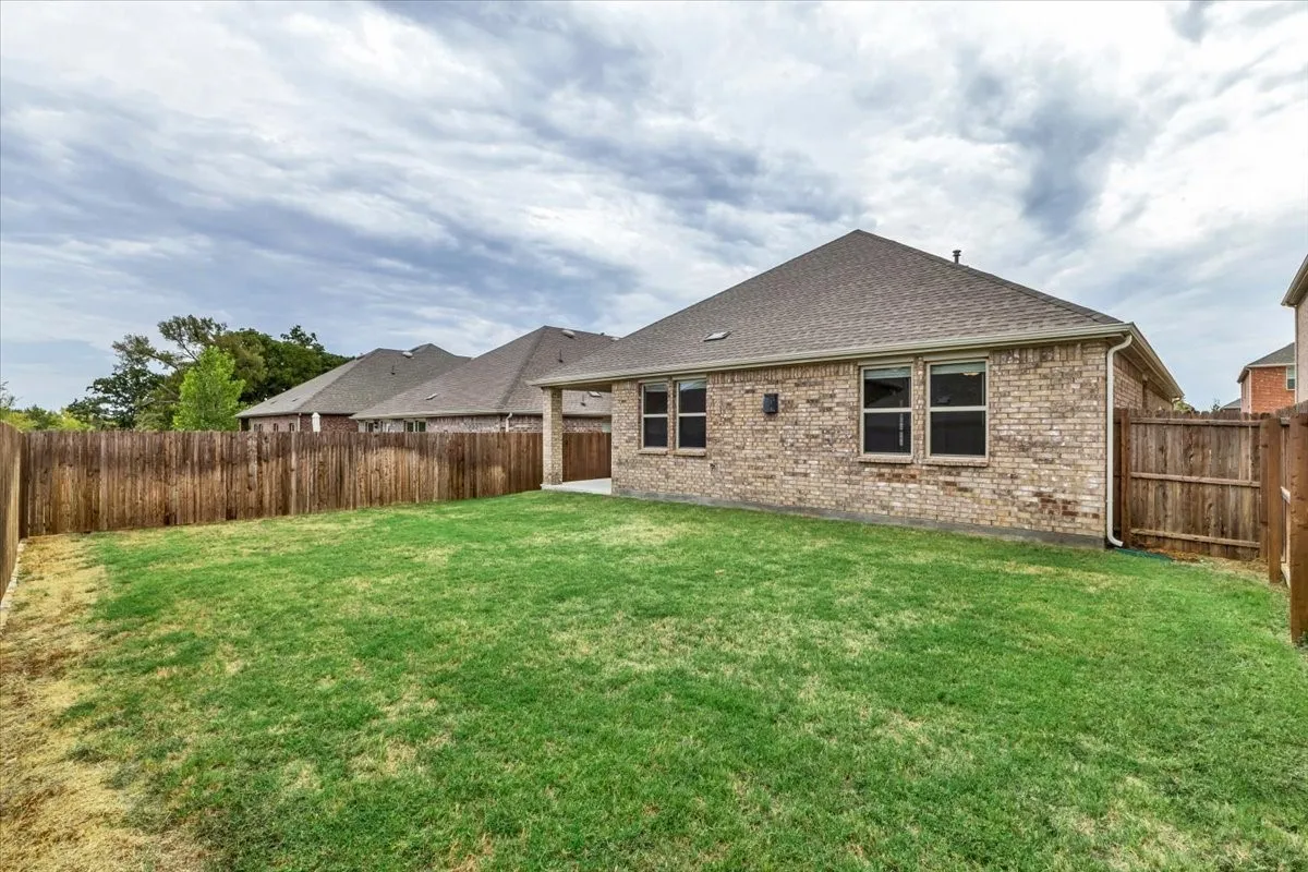 large backyard with room for two and four legged family members