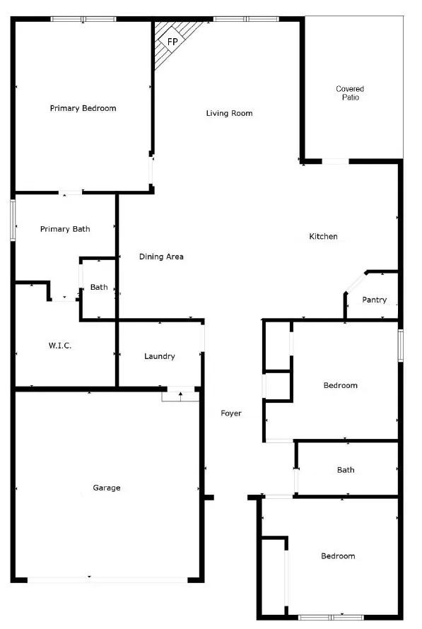 Open and spacious floor plan
