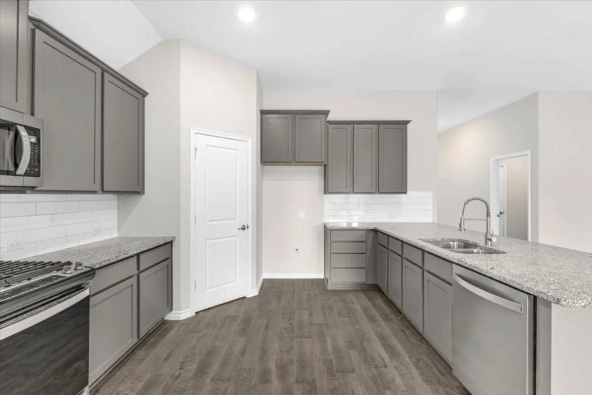 Spacious and open island kitchen