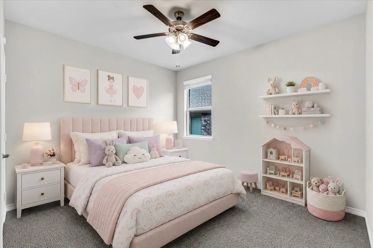 Bedroom  3 Virtually staged to show potential