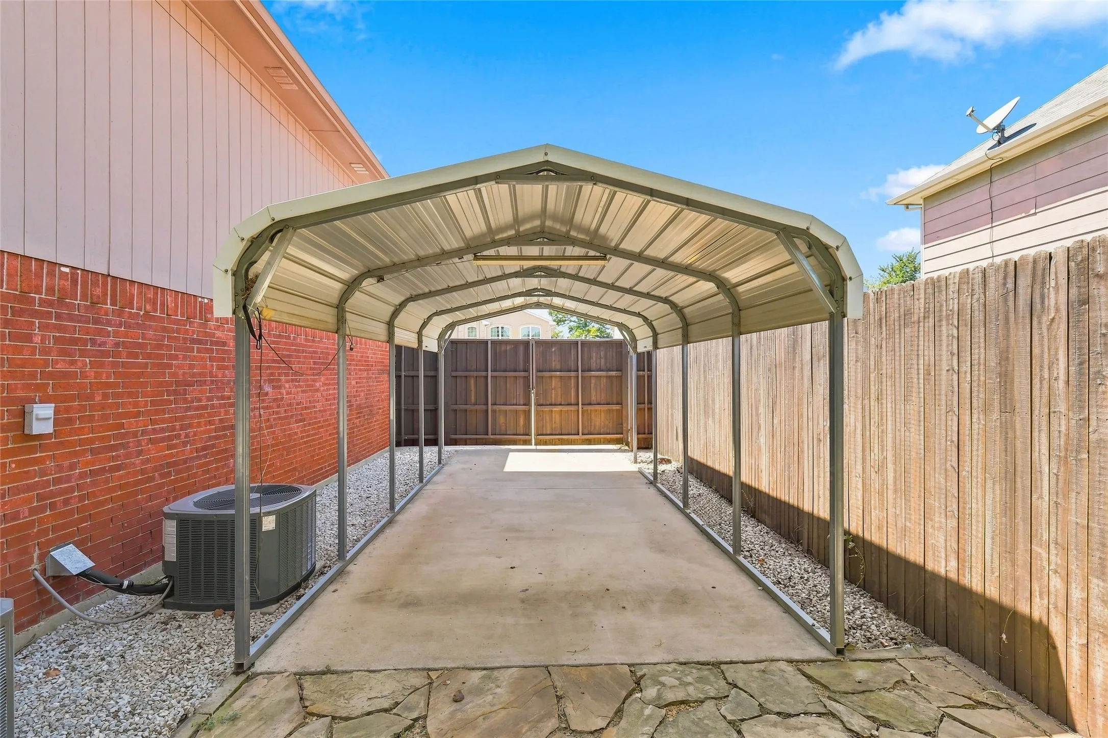Additional Parking.  Carport Structure and Covering Excluded