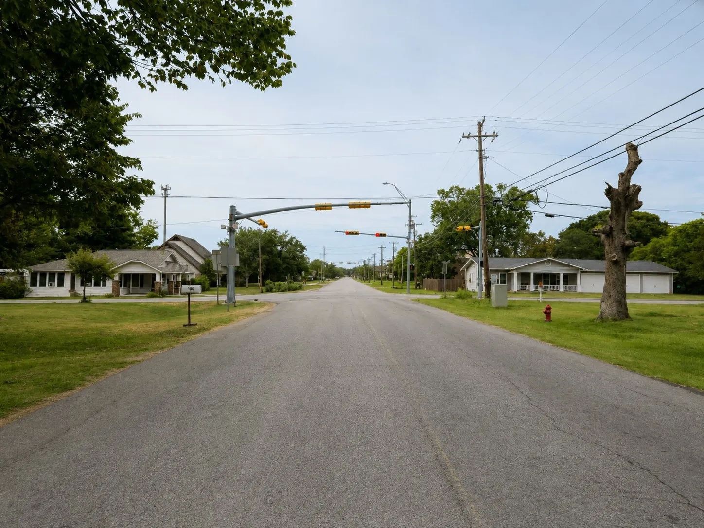 Standing in front of property looking North towards Downtown Joshua