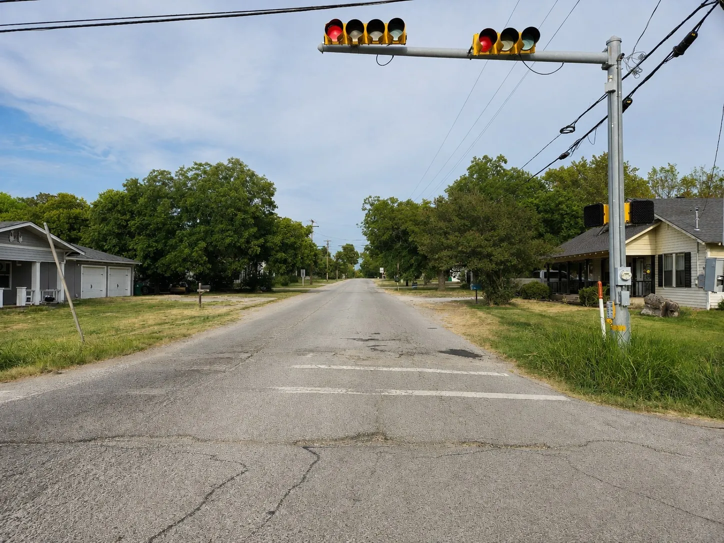 Main St. & 14th Street intersection Looking East