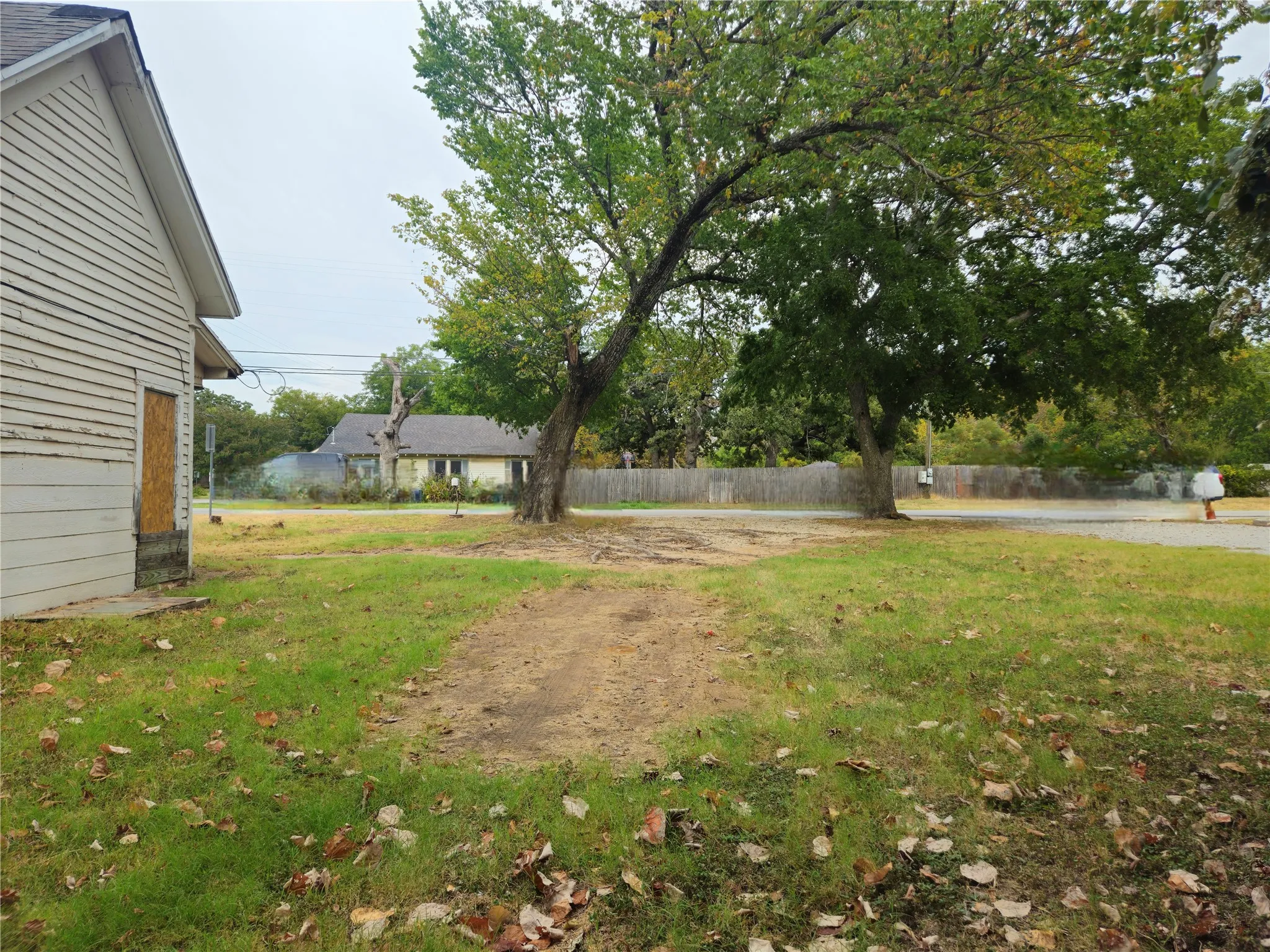 Looking East towards entry driveway on Main Street