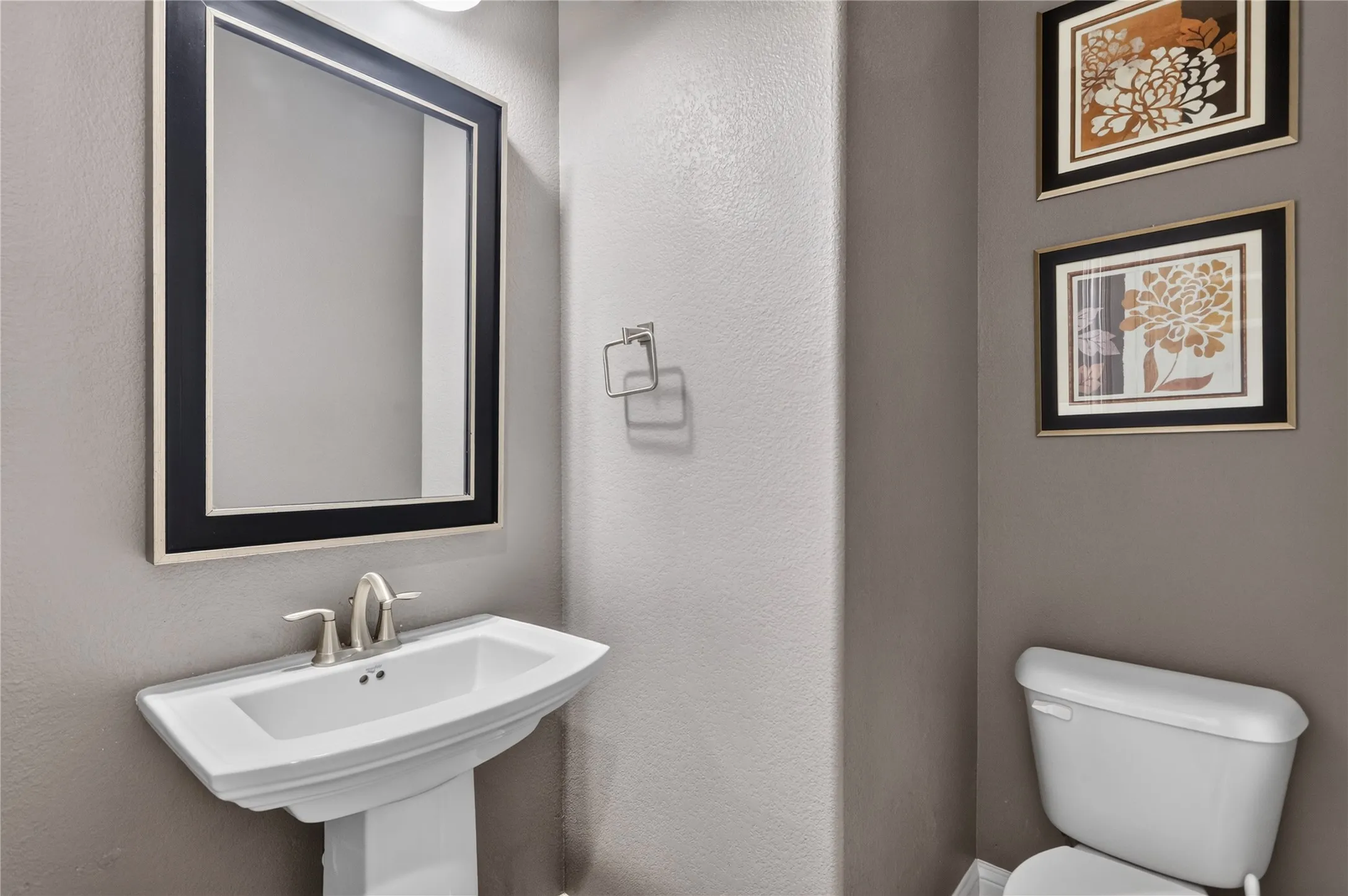 Half bathroom downstairs.