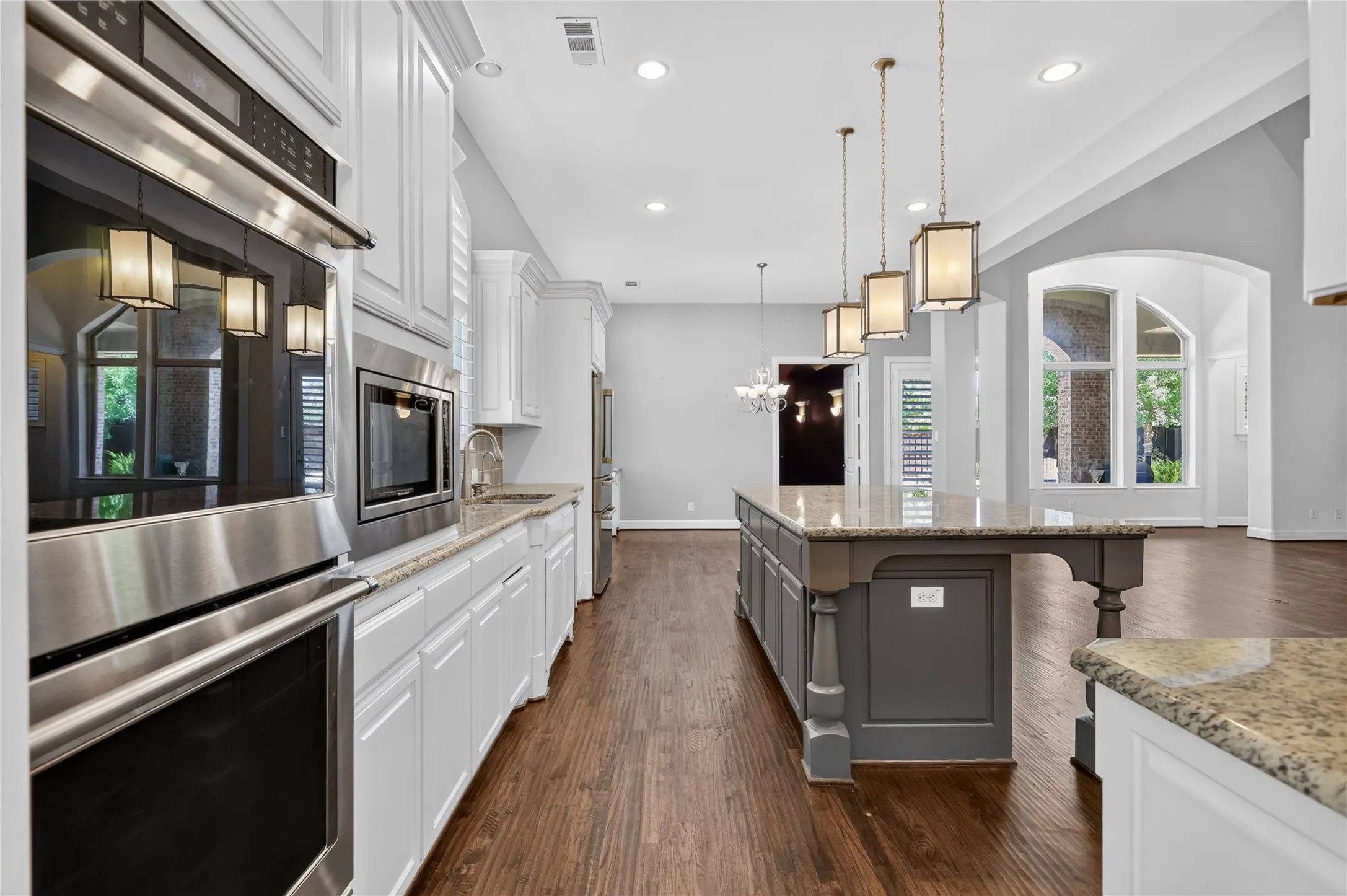 Kitchen view from the dining room.