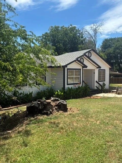 NORTH SIDE OF HOME, FRONTAGE