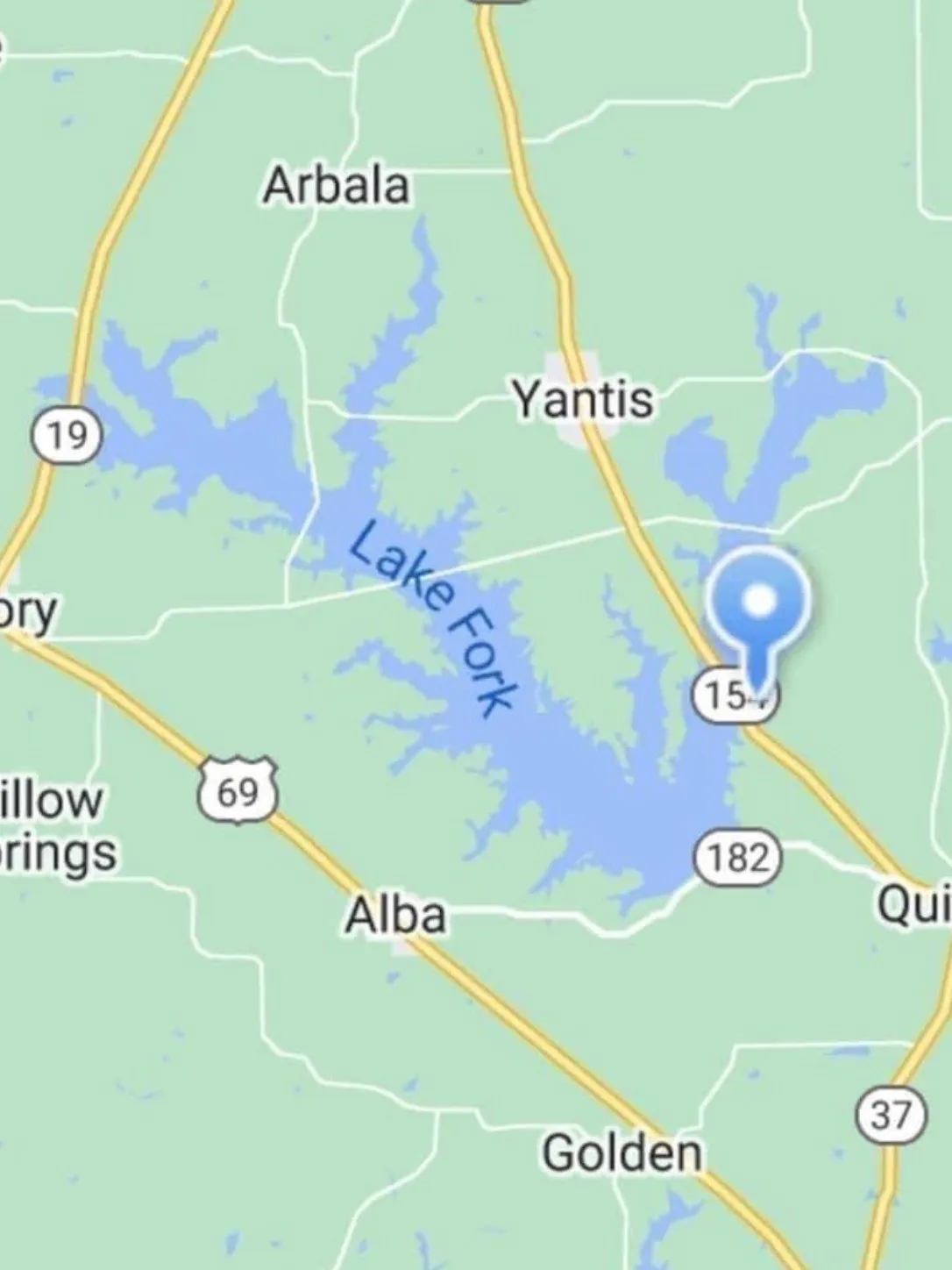 Lake Fork Map