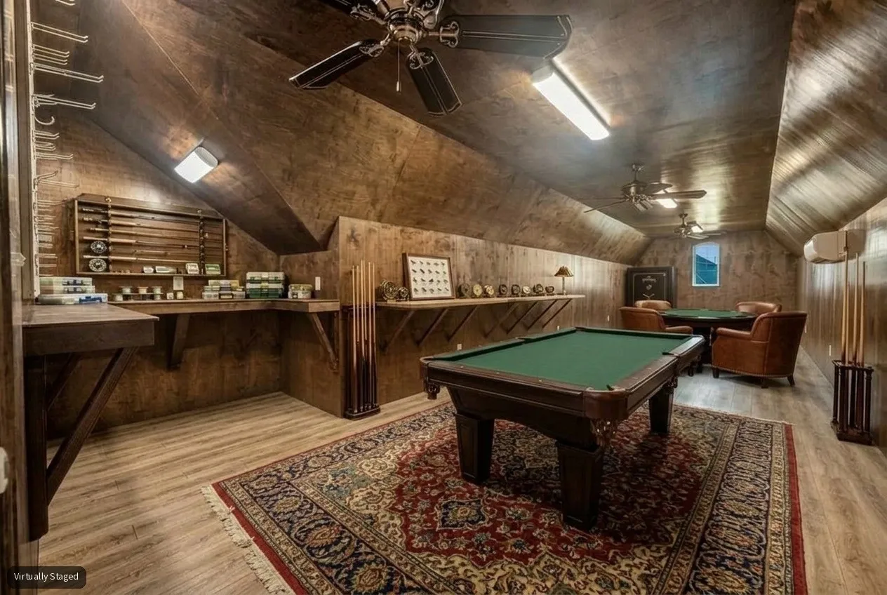 Virtually Staged Man Cave