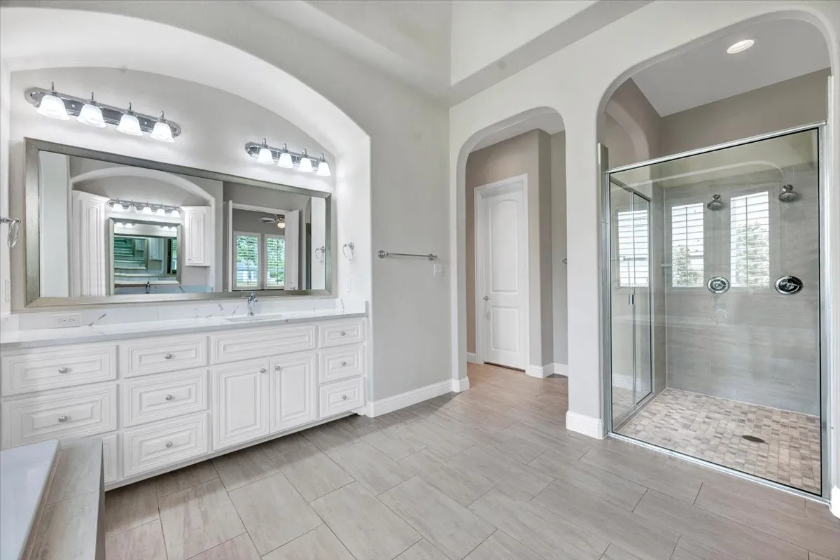 Another view of primary bath with separate shower & dual shower heads