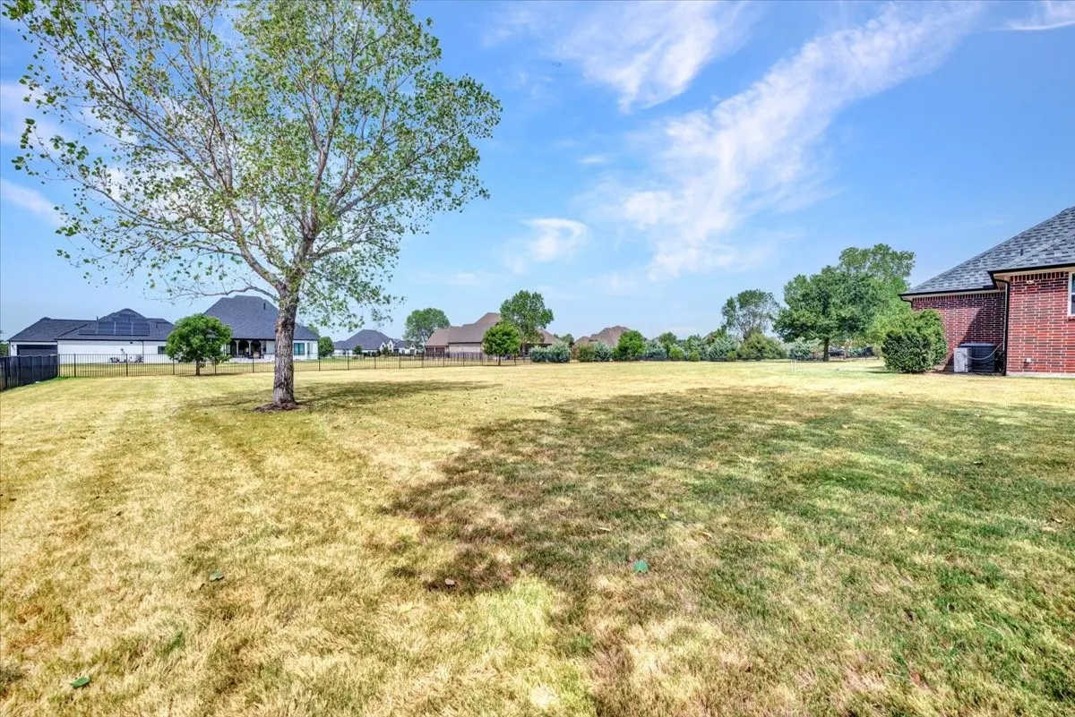 Side view of yard