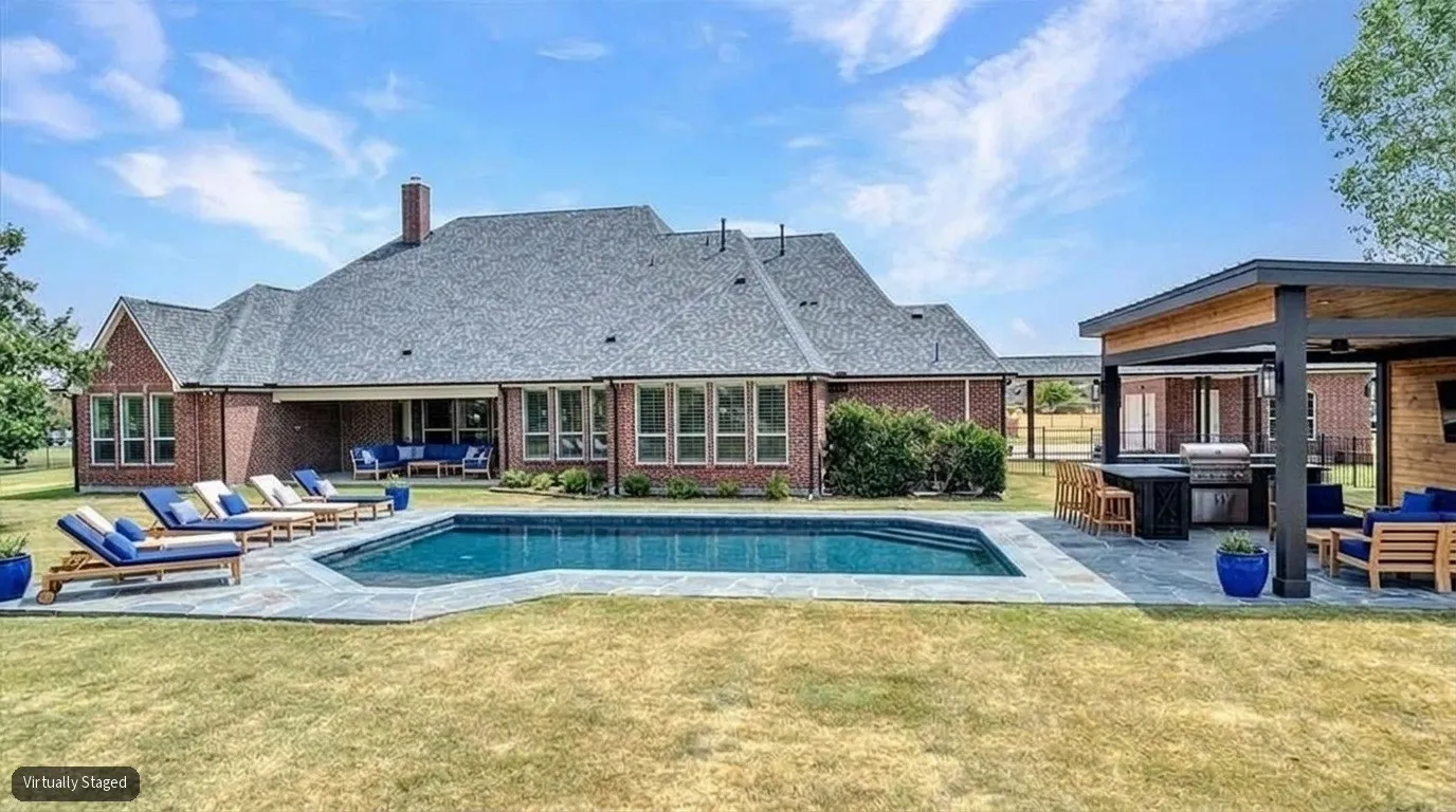 Virtual Concept of Backyard w- Pool & Cabana