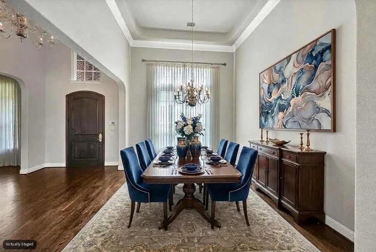 Virtually Staged Dining Area